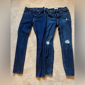 Abercrombie and Old Navy Jeans, Size 0